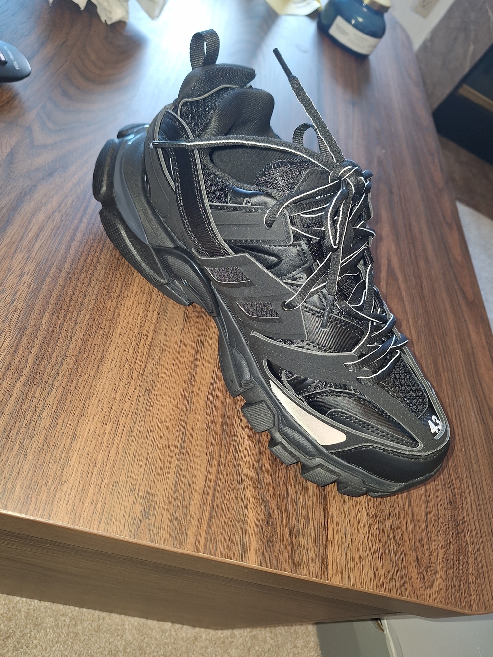 Balenciaga Men's Black Track Trainer Sneakers - Picture 3 of 5